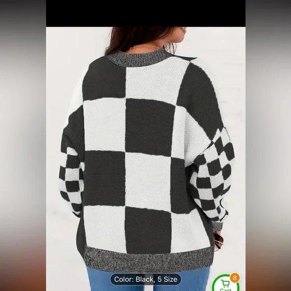 Checker sweater - Picture 2 of 4